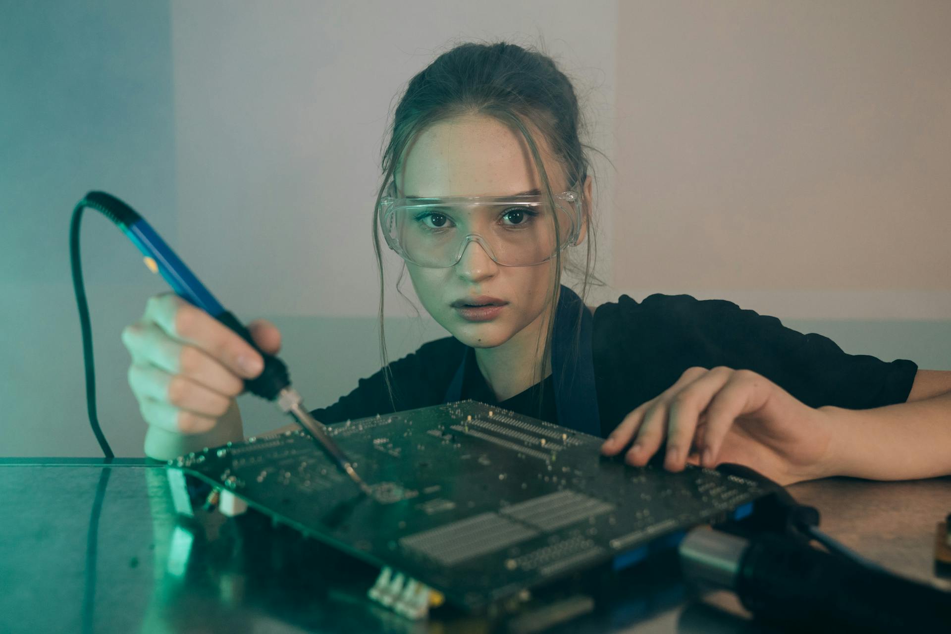 Estudiantes del programa de Electrónica Industrial